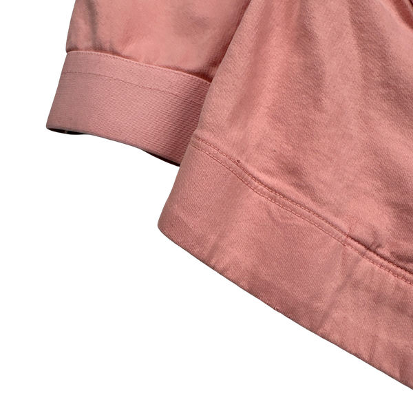 Stone Island 2016 Pink Cotton Zipped Bomber Style Jumper - 3XL