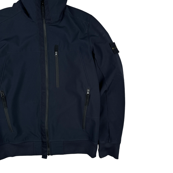 Stone Island 2018 Navy Soft Shell R Jacket - Medium