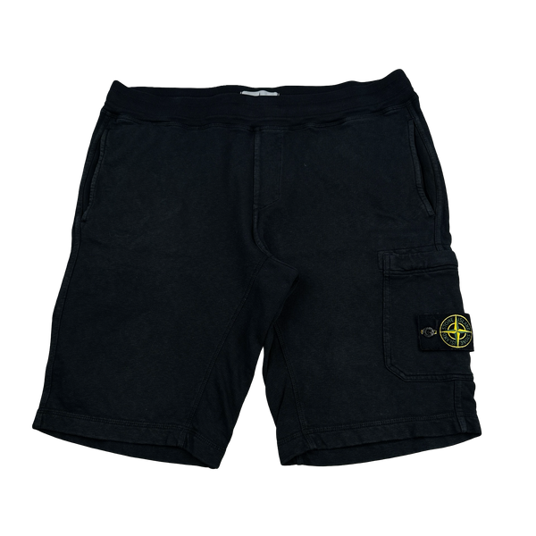 Stone Island 2017 Black Cotton Shorts - Medium