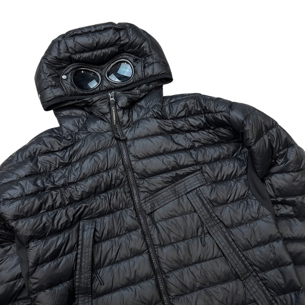 CP Company Black Down Filled DD Shell Goggle Puffer Jacket  - Medium
