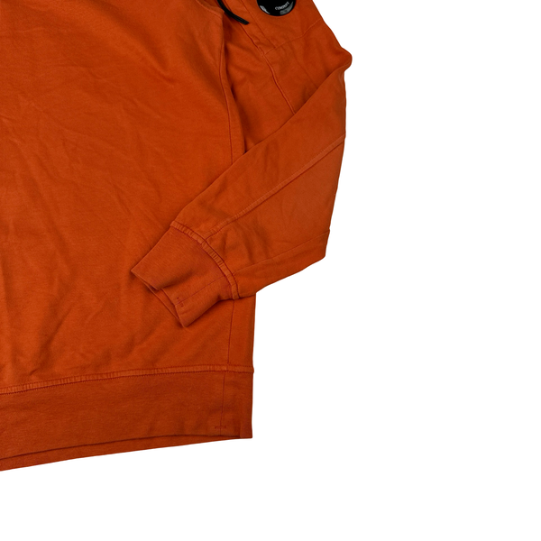 CP Company Orange Cotton Lens View Jumper - Large