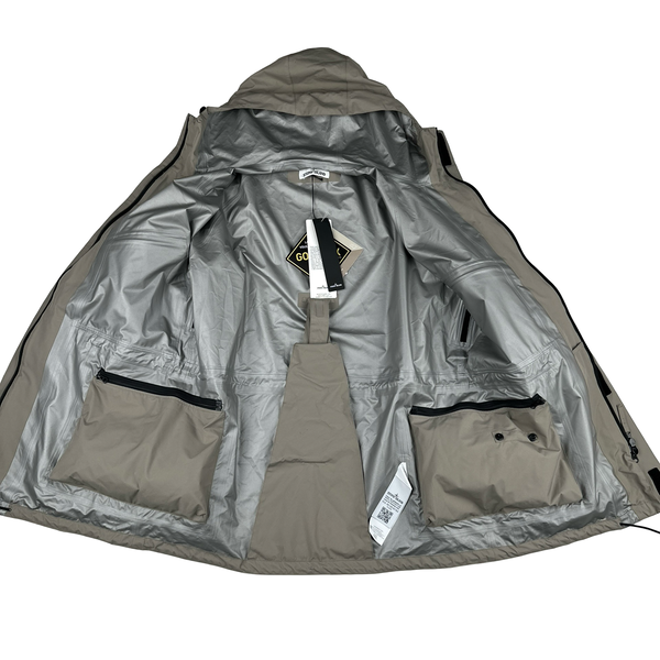 Stone Island 2020 Tan Center Badge Ripstop Goretex Paclite Two In One Trouser Jacket - Large
