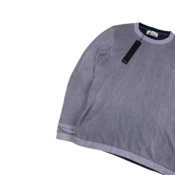 Stone Island 2018 Purple Lightweight Knit Jumper - Large