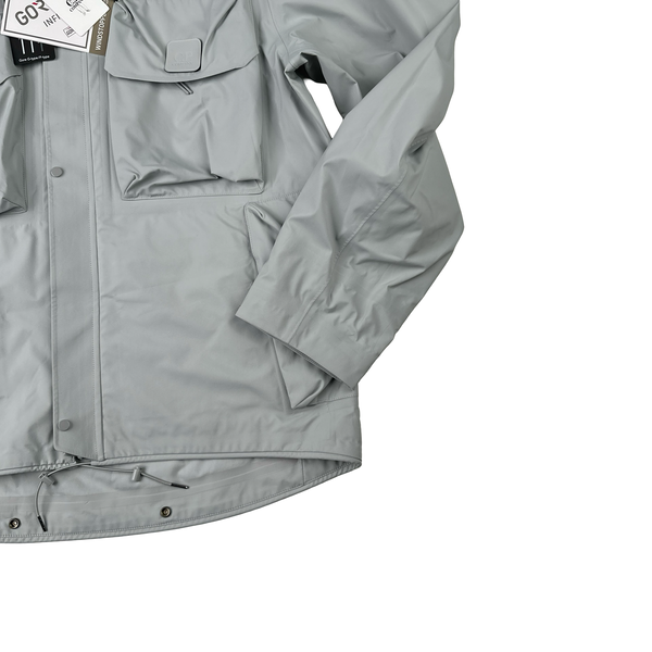 CP Company Grey Gore-tex Infinium Metropolis Multi Pocket Jacket - Large