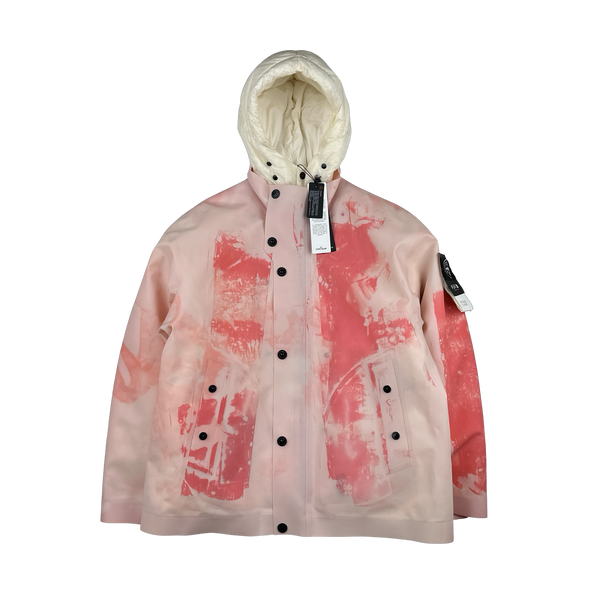 Stone Island 2023 Plaster Special Process Poly Strata Down Lined Ice Jacket - Medium