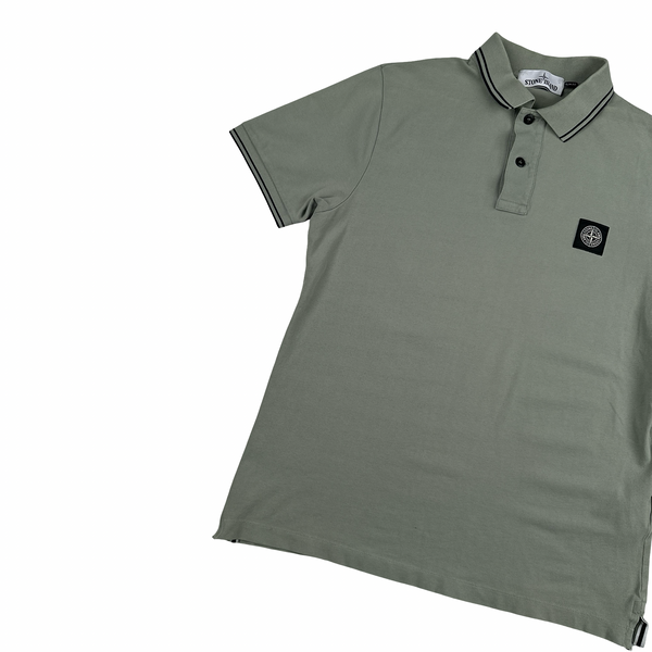 Stone Island 2018 Grey Polo Shirt - Large