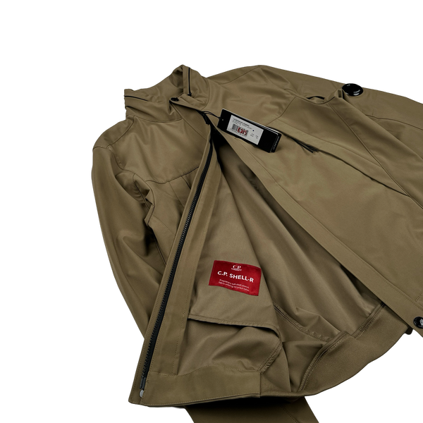 CP Company Camel Soft Shell R Bomber Jacket - Small