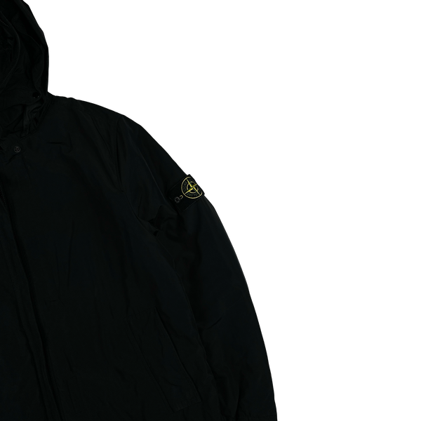 Stone Island 2018 Black Micro Reps Primaloft Parka Jacket - Medium