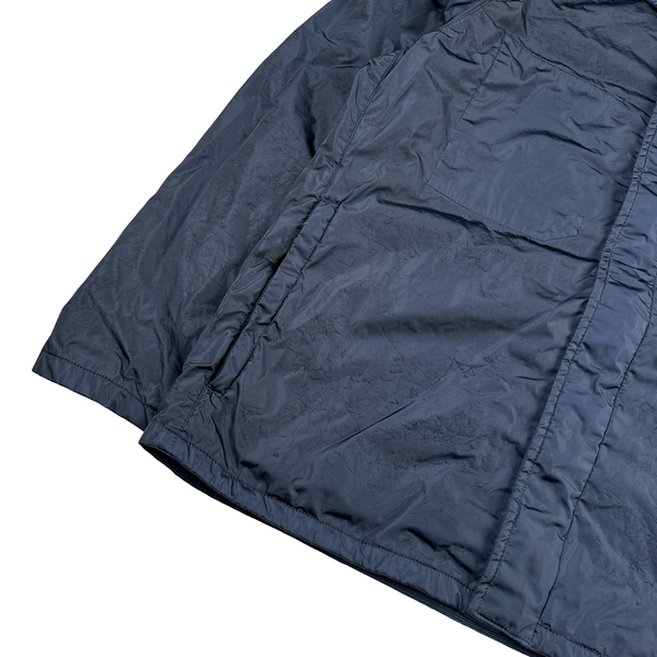 Stone Island 2015 Navy Lamy Flock Thick Nylon Jacket - XXL