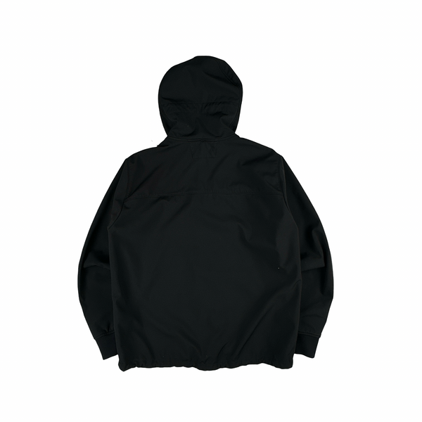 CP Company Black Soft Shell R Goggle Hooded Zipped Jacket - 3XL
