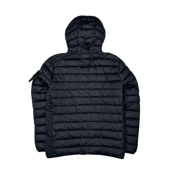 Stone Island 2024 Navy Loom Woven Chambers R-Nylon Down TC Puffer Jacket - Small