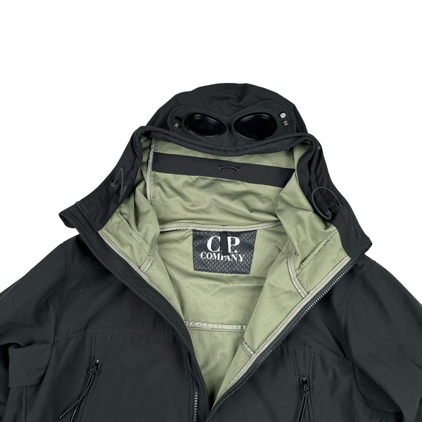 CP Company Black Soft Shell Goggle Jacket - XL