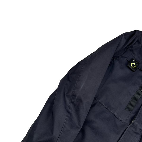 Ma Strum Navy Multipocket Long Quilted Jacket - XL
