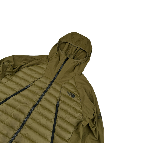 North Face Khaki Steep Series Down Filled Lightweight Jacket - Medium
