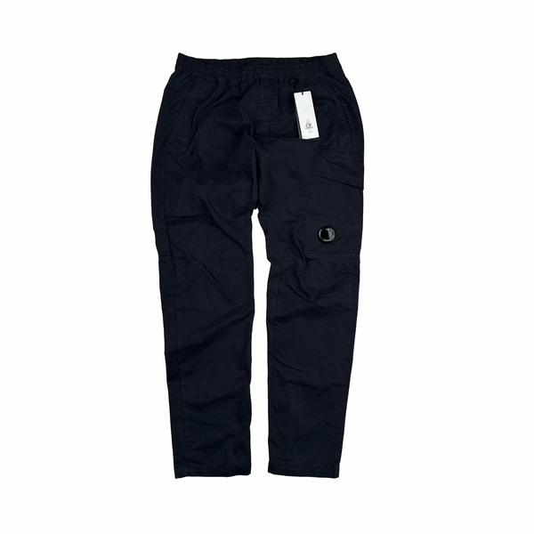 CP Company Navy Stretch Satin Cargo Trousers - XL