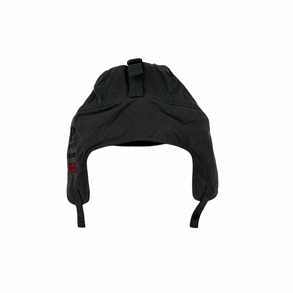 CP Company x Barbour Grey Waxed Google Trapper Hat - Medium