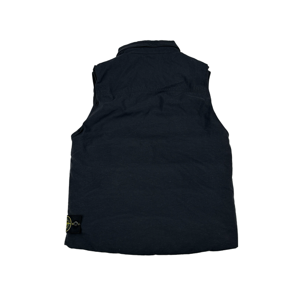 Stone Island 2012 30th Anniversary Blue Reps Nylon Down Puffer Gilet - Small