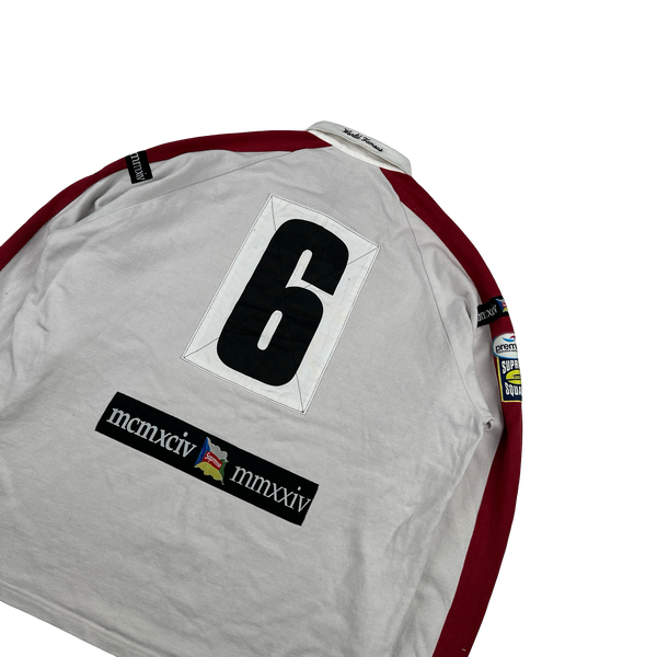 Supreme World Famous Spellout no.6 Rugby Polo Shirt - XXL