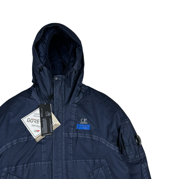 CP Company Blue Gore G-Type Ripstop Down Lined Jacket - Small