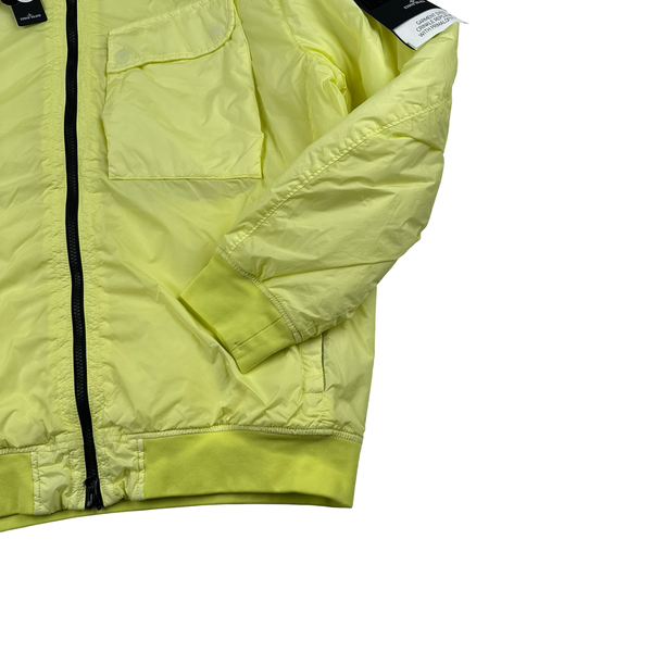 Stone Island 2022 Neon Yellow Crinkle Primaloft Lined Jacket - XL