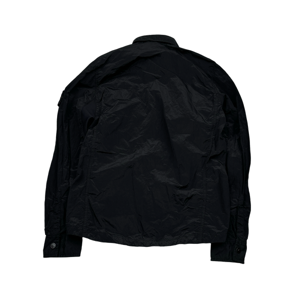 Stone Island 2018 Black Nylon Metal Overshirt - Small