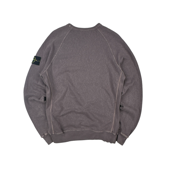 Stone Island 2021 Plum Cotton Crewneck Jumper  - Small