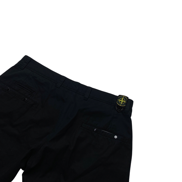 Stone Island 2009 Black Belt Badge Shorts - 36"