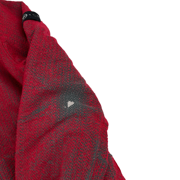 Stone Island 2022 Red Needle Punched Reflective Balaclava Jacket - Large