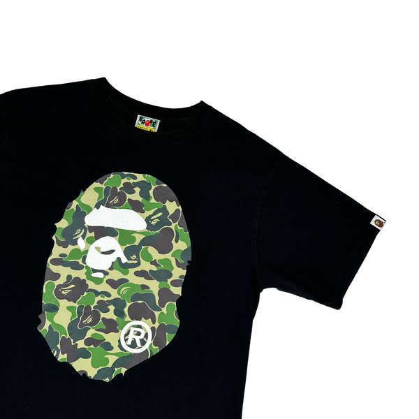 BAPE Camo Ape Graphic Black T Shirt - XL