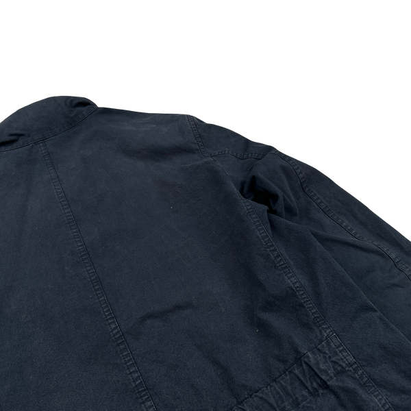 Stone Island 2020 Navy Cotton Cordura Centre Badge Field Jacket - Small