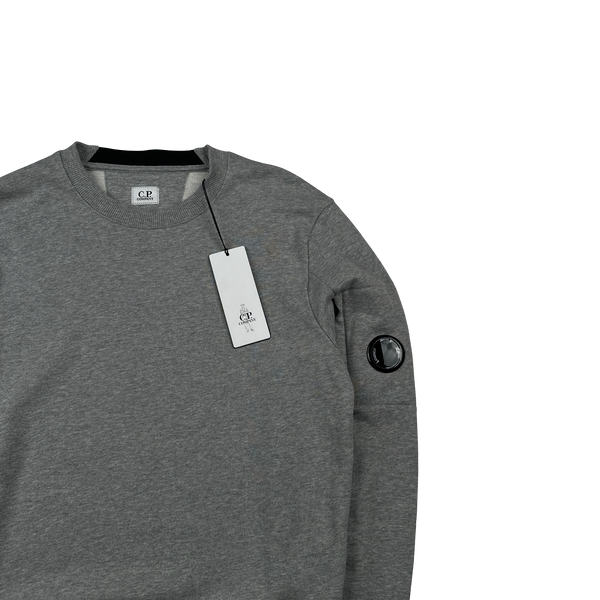 CP Company Light Grey Cotton Crewneck Sweatshirt - XS