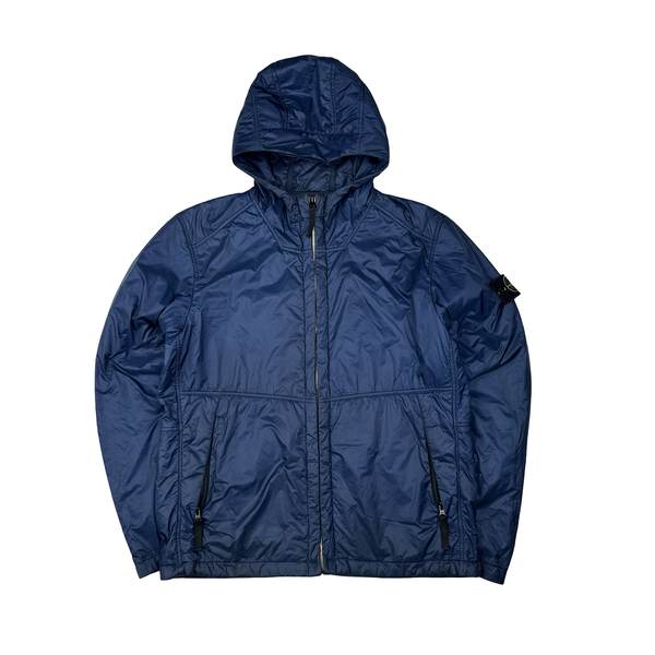 Stone Island Blue Micro Rip Stop Primaloft Insulated Jacket - Large