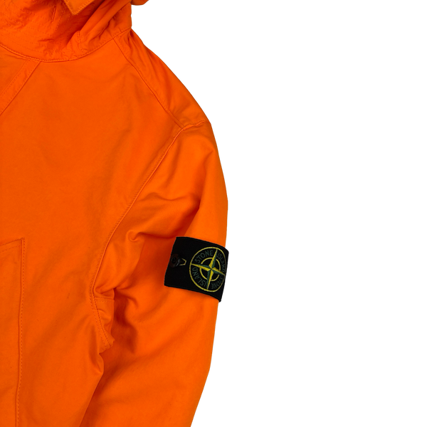 Stone Island 2019 Neon Orange David Fluo Parka Jacket - Large