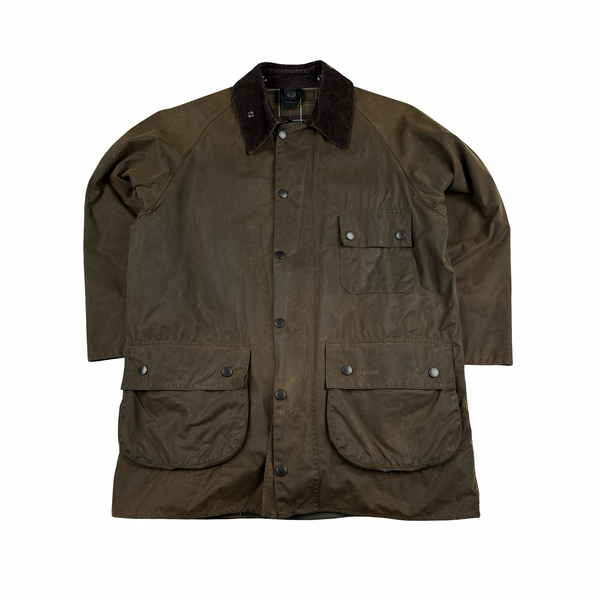 Barbour Solway Brown Cotton Gillet Lining Wax Field Jacket - XL