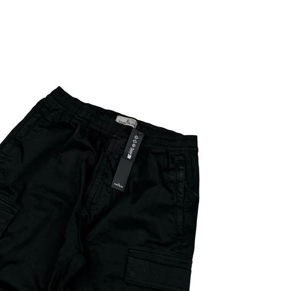 Stone Island 2024 Black RE-T Fit Cargos - 31"