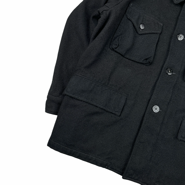 Stone Island Vintage 1998 Navy Green Edged Badge Jacket  -XL