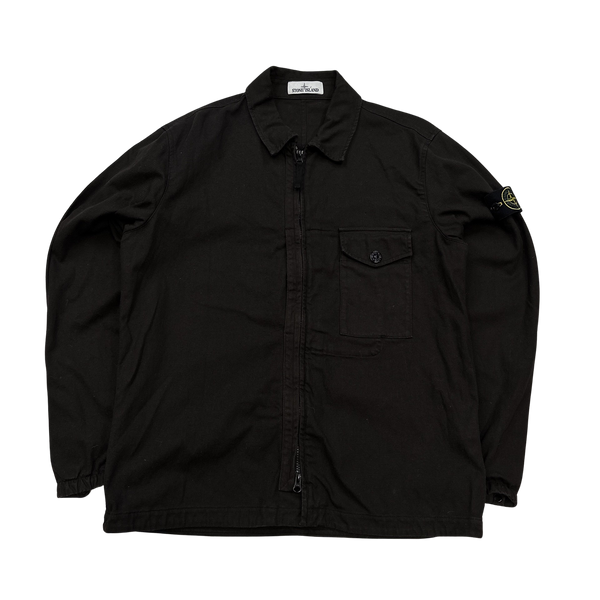 Stone Island 2021Brown Thick Cotton Overshirt Jacket - Large