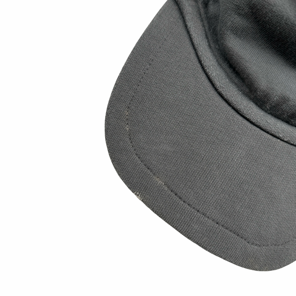 Stone Island Vintage Grey Cotton Spellout Cap - Large