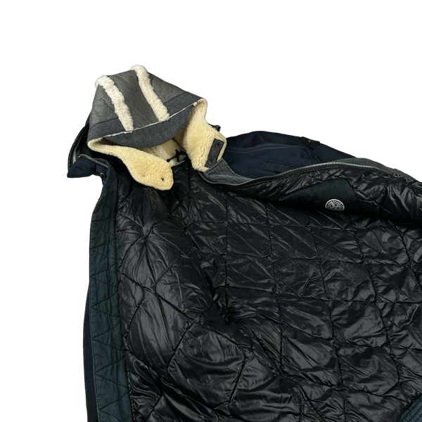 Stone Island 2010 Navy Oxford Nylon Parka Jacket - Medium