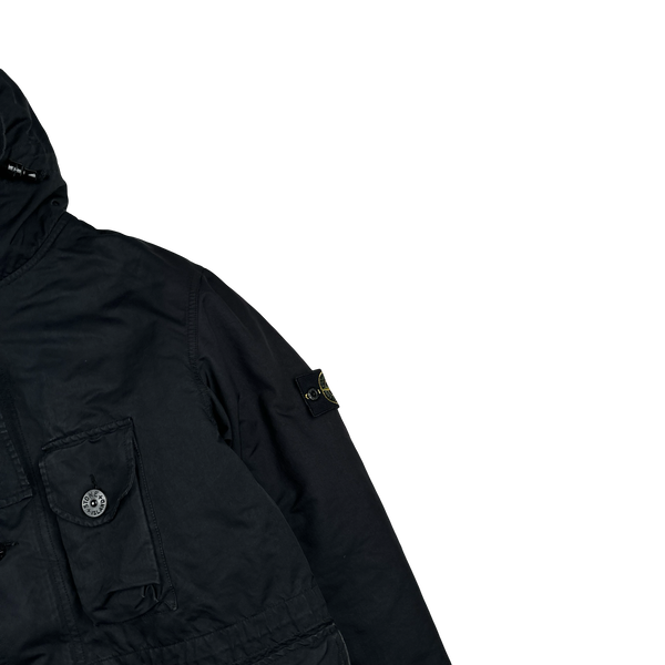 Stone Island 2007 Black David TC Hooded Multipocket Jacket - Large