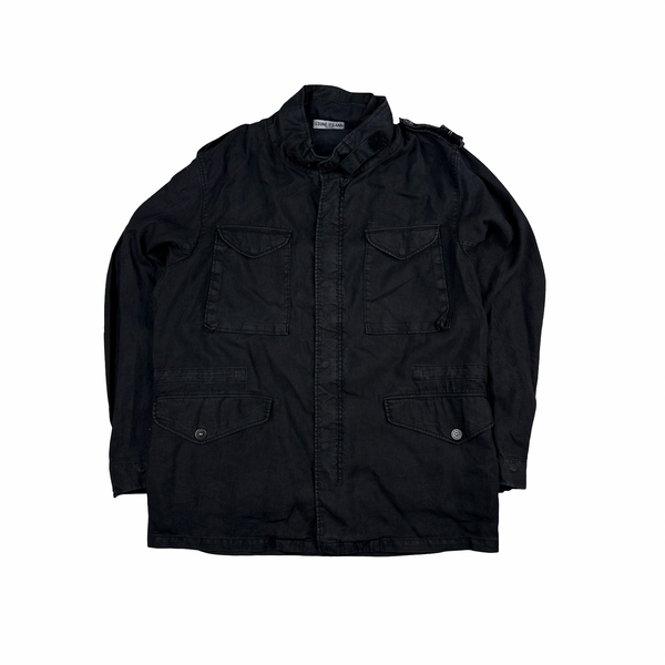 Stone Island Vintage 2005 Shoulder Badge Lino Flax Jacket - XXL