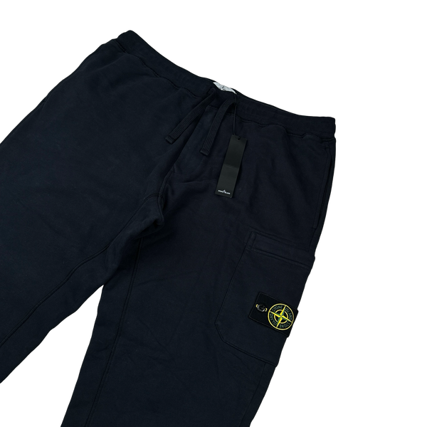 Stone Island 2021 Navy Thick Cotton Joggers - 3XL