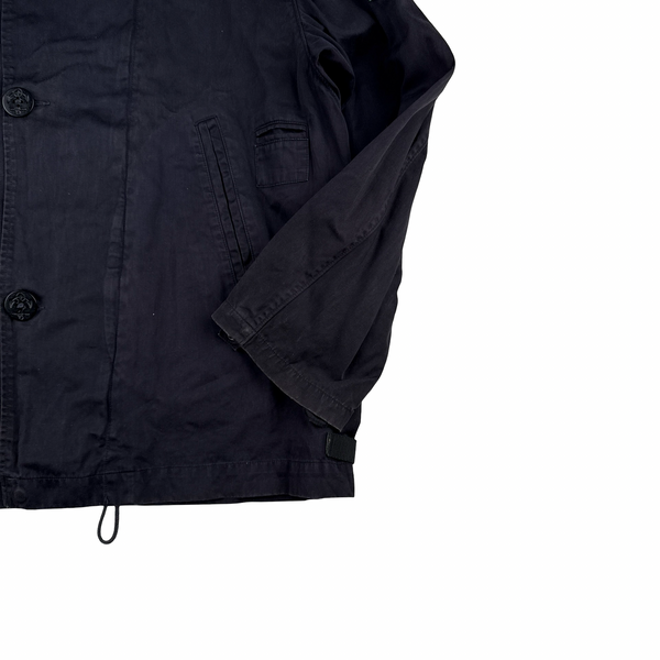 Stone Island Vintage Navy Raso Gommato Dutch Rope Jacket - XL
