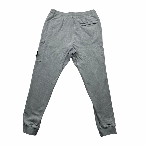 Stone Island Light Grey Cotton Joggers - Medium