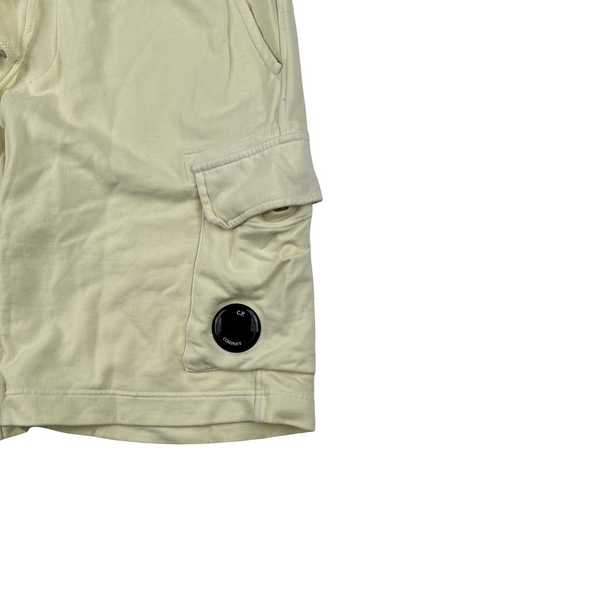CP Company Yellow Cotton Lens Viewer Shorts - Medium