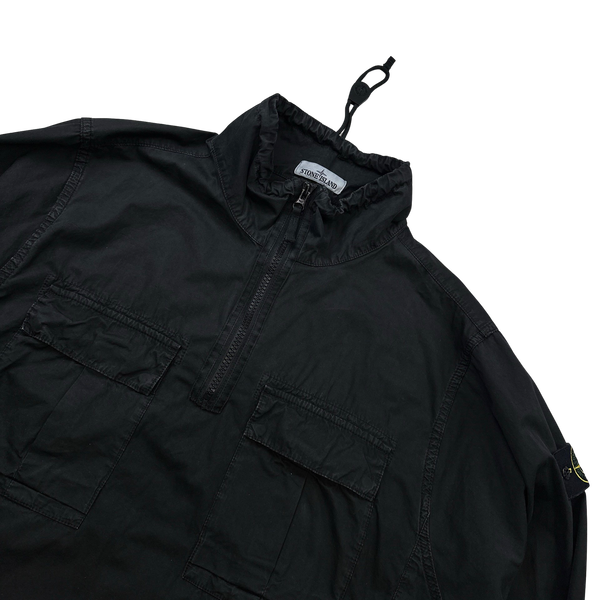 Stone Island Black Smock Pullover Overshirt - XL – Mat's Island