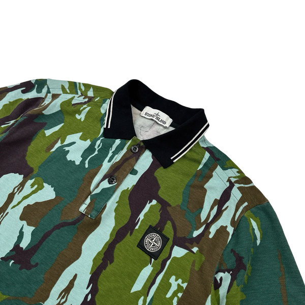 Stone island camo polo on sale