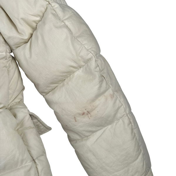 Moncler Norme Afnor Cream White Down Filled Jacket - XXL
