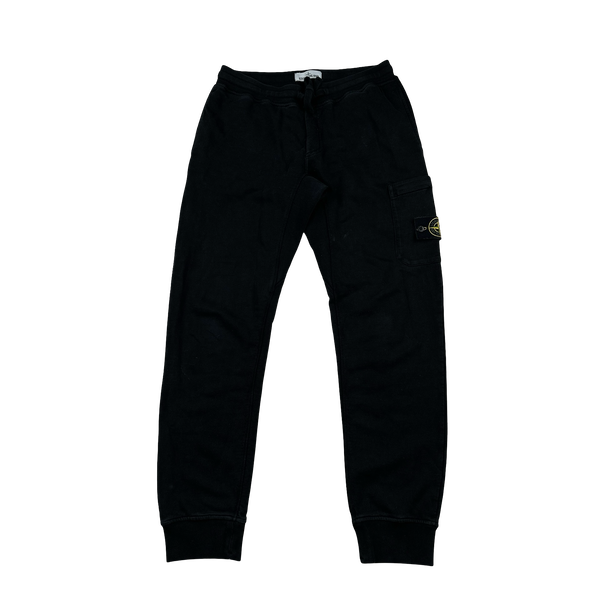 Stone Island 2018 Black Cotton Joggers - Medium