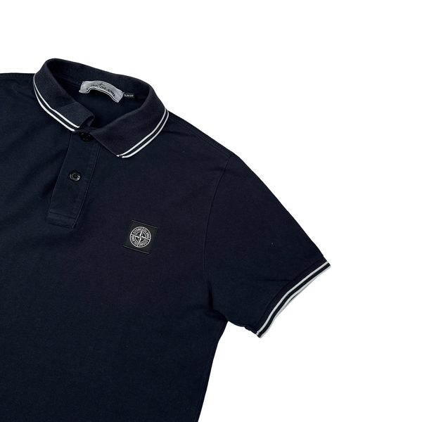Stone Island 2021 Black Short Sleeve Polo Shirt - Large